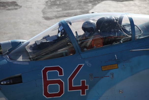 Tiêm kích Su-33 thuộc biên chế của tàu sân bay Kuznetsov